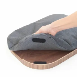 CurveLine Laptray knäbricka med anti-slip, large, valnöt