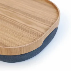 CurveLine Laptray knäbricka med anti-slip, large, valnöt