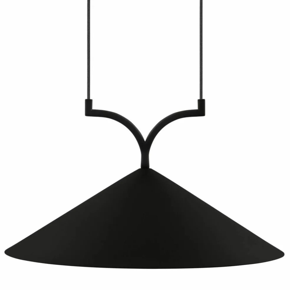 Curve pendel taklampa 50 cm, svart