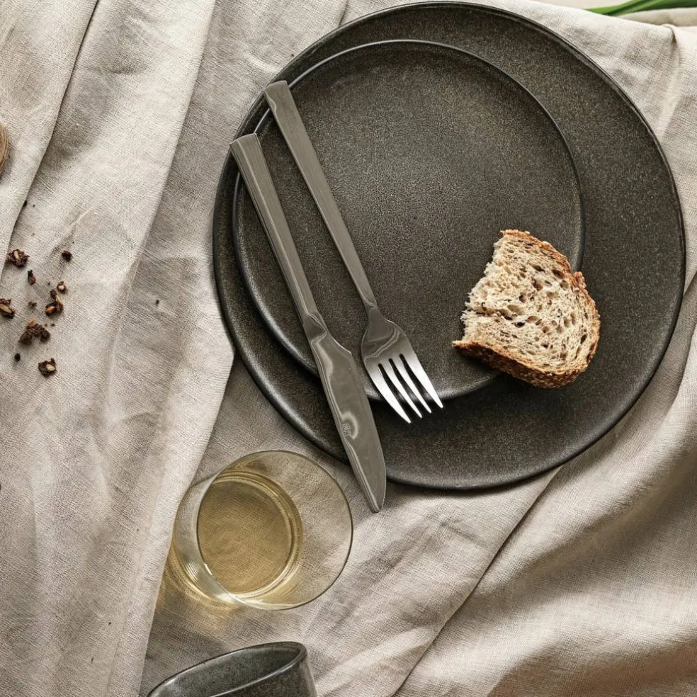 Desserttallrik 6 st, metallic brown