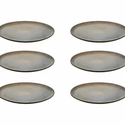 Desserttallrik 6 st, titanium black
