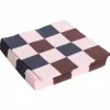 Dinner servett, pink/dark blue