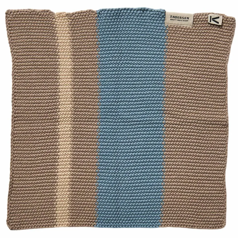 Disktrasa 27 × 27 cm 2-pack, beige/blå