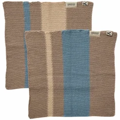 Disktrasa 27 × 27 cm 2-pack, beige/blå