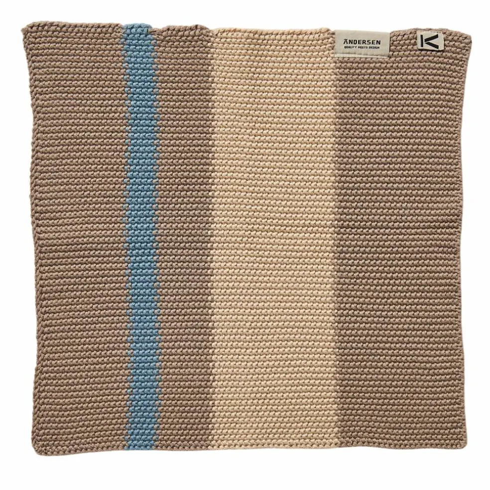 Disktrasa 27 × 27 cm 2-pack, beige/blå