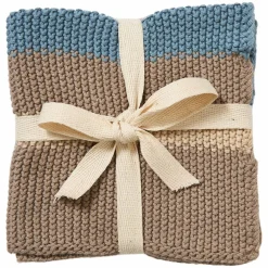 Disktrasa 27 × 27 cm 2-pack, beige/blå
