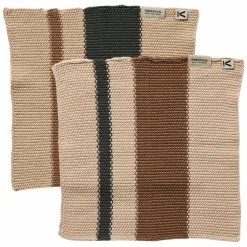 Disktrasa 27 × 27 cm 2-pack, grön/brun