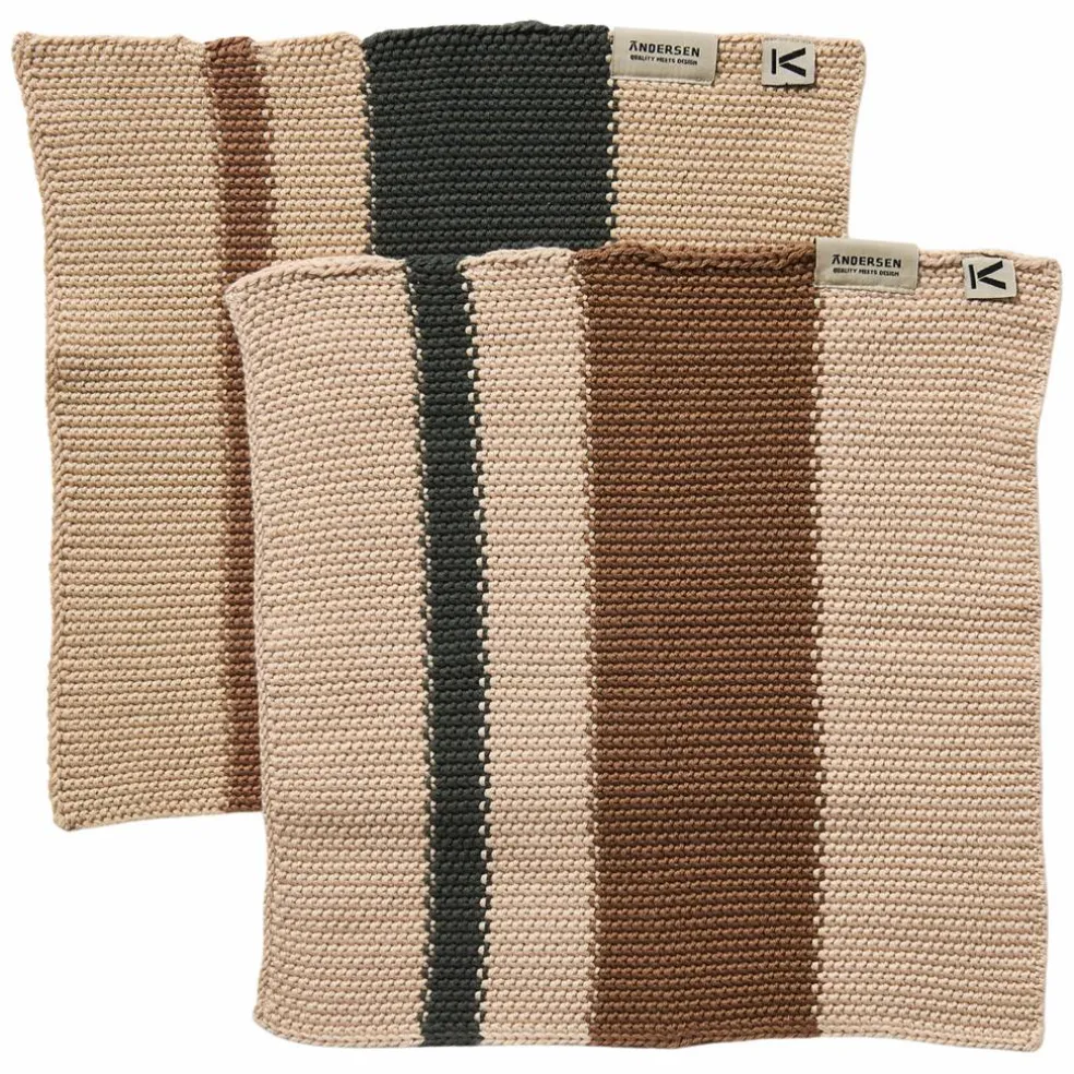 Disktrasa 27 × 27 cm 2-pack, grön/brun