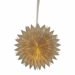 Dis pappersstjärna, beige, 50 cm