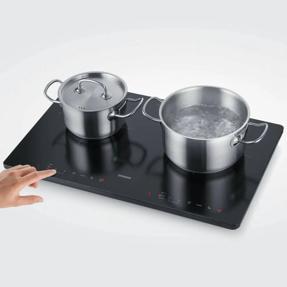 DK 1033 induktionsplatta 2 zoner, svart