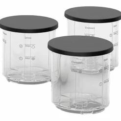 Dolci glasskål 3-pack 480 ml, transparent