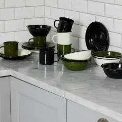 Doris emaljmugg, grön