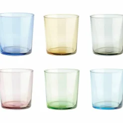 Dricksglas 34,5 cl 6-pack, mixade färger