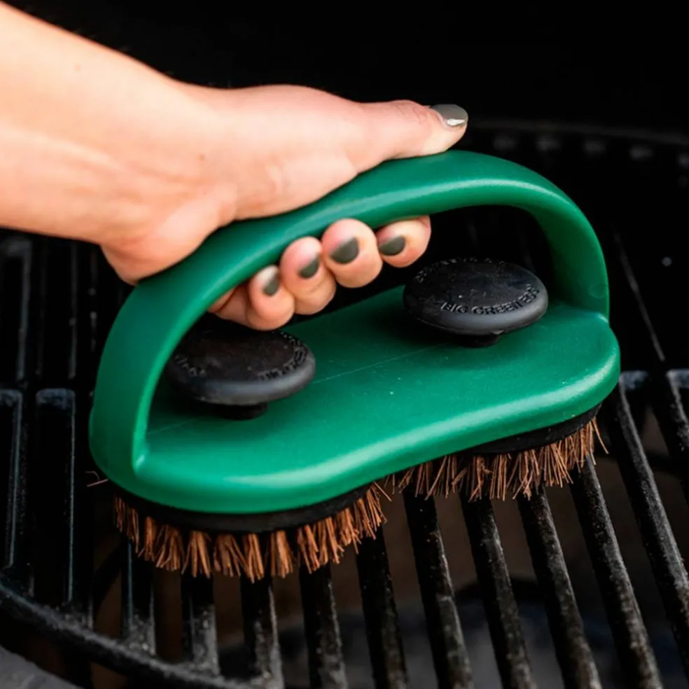 Dual brush grid scrubber gallerborste