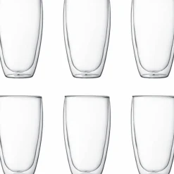 Dubbelväggade Glas 45 cl 6 st.