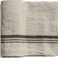 Duk LORRY i linné, stripe, Dry Terracotta