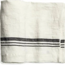 Duk LORRY i linné, stripe, Off-white