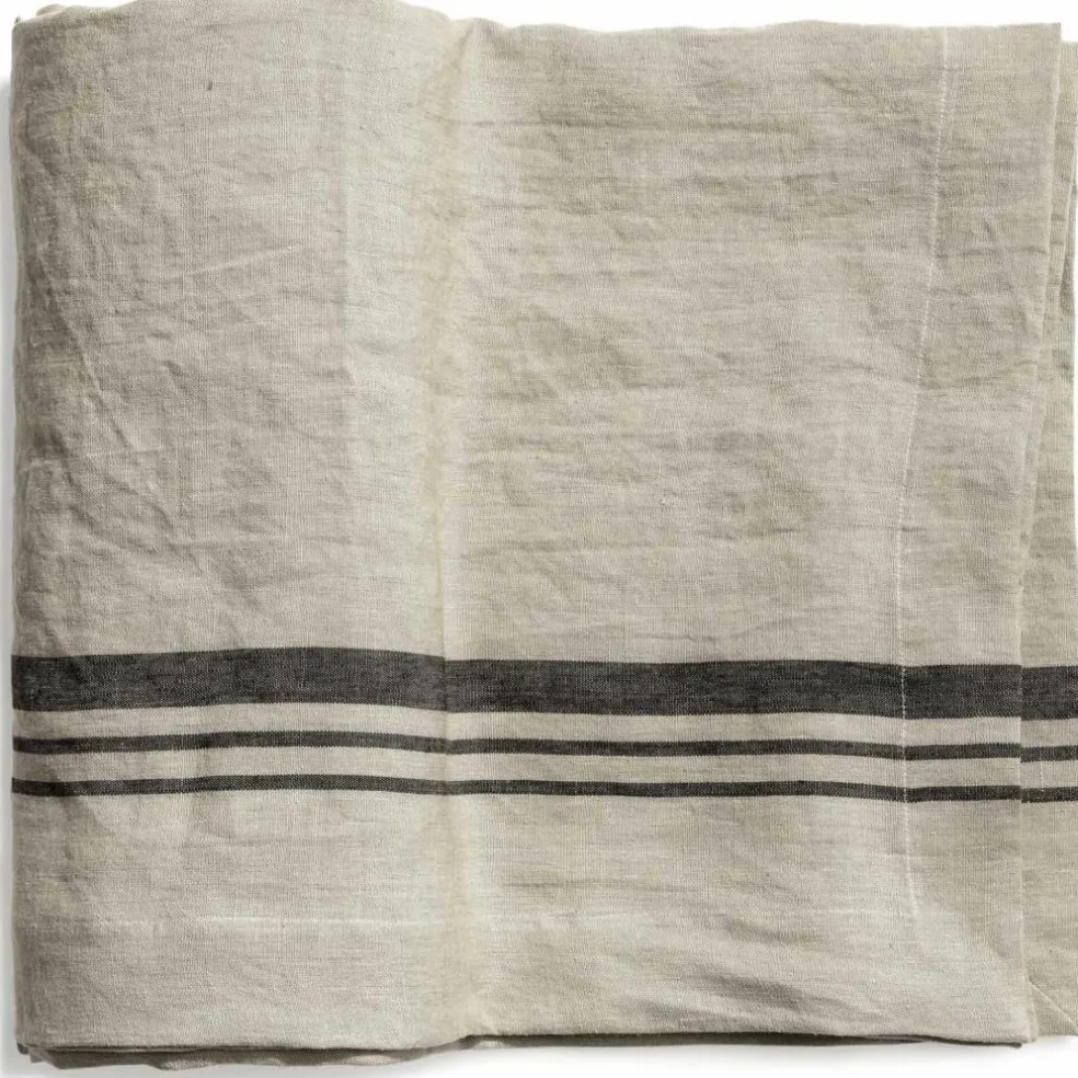 Duk LORRY i linné, stripe, Sage