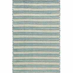 Dune matta 75 x 250 cm, blå/vit