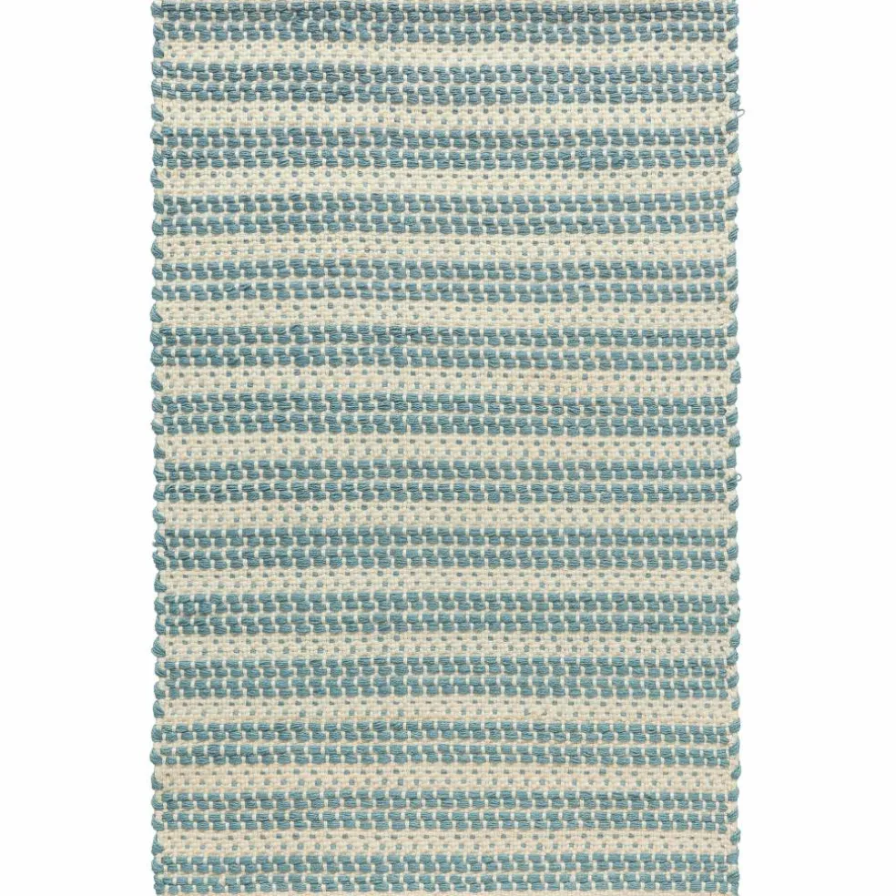 Dune matta 75 x 250 cm, blå/vit