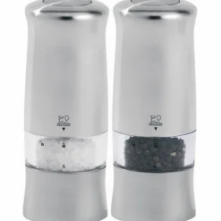 Duo Elektriska Salt & Pepparkvarnar 14 cm Silver