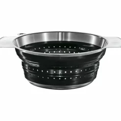 Durkslag Ihopfällbart Svart 24 cm