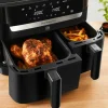Easy Fry Dual airfryer 8,3 liter, svart