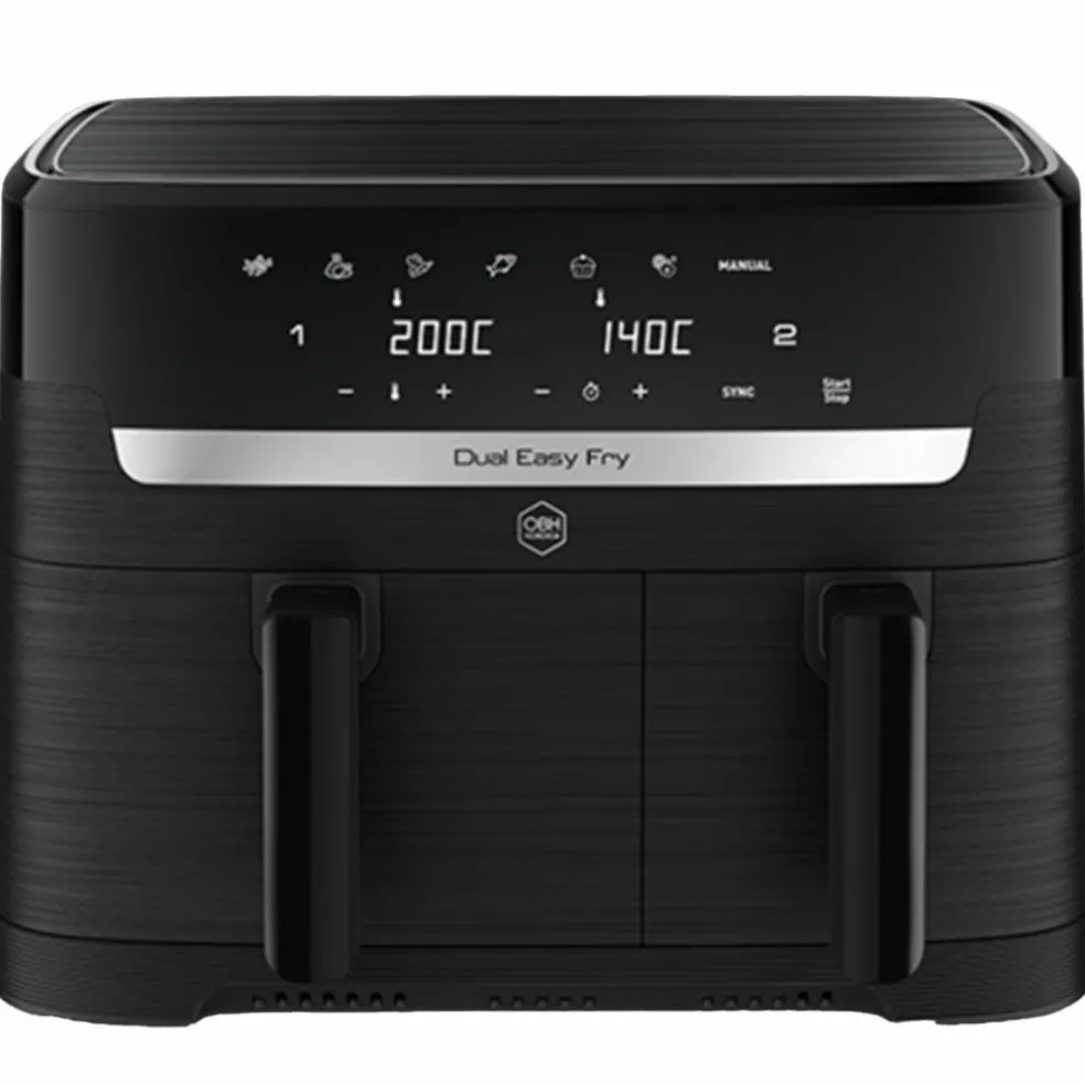 Easy Fry Dual airfryer 8,3 liter, svart
