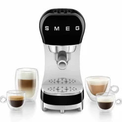 ECF12CREU manuell espressomaskin med mjölkskummare, creme