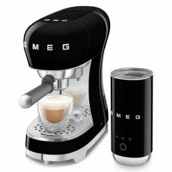 ECF12WHEU manuell espressomaskin med mjölkskummare, vit