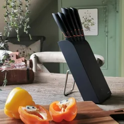 Edge Knivset med Knivblock