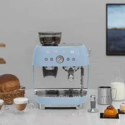 EGF03 Manuell espressomaskin, pastellblå