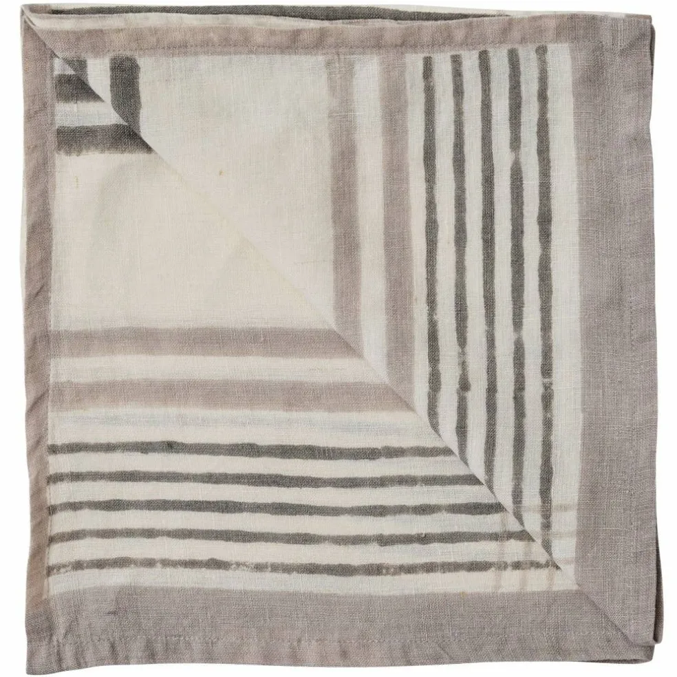 Ella servet, grey checkerd