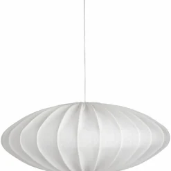 Ellipse taklampa, 65 cm, linne, natural