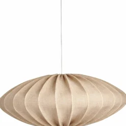 Ellipse taklampa, 65 cm, linne, vit