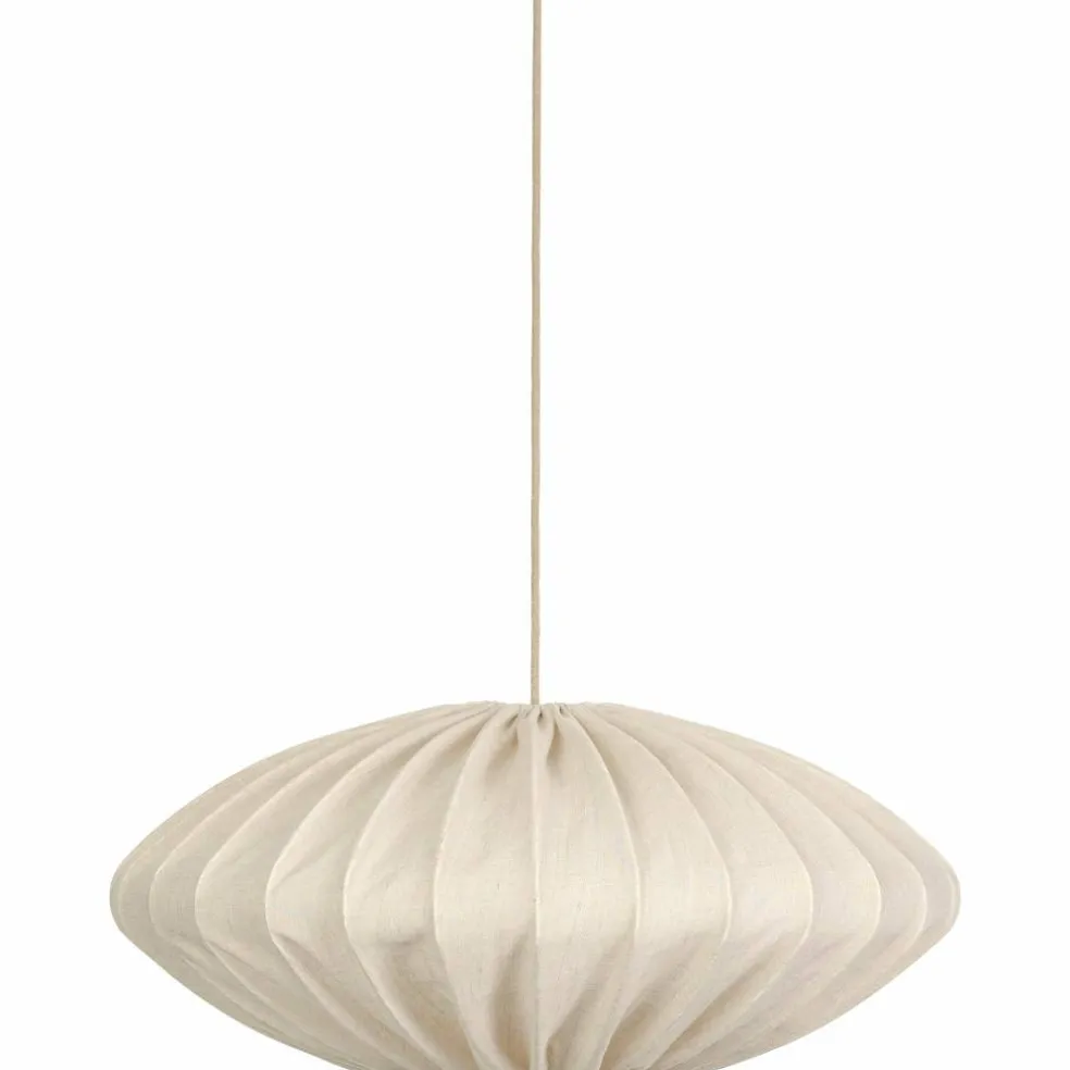 Ellipse taklampa, 80 cm, linne, vit