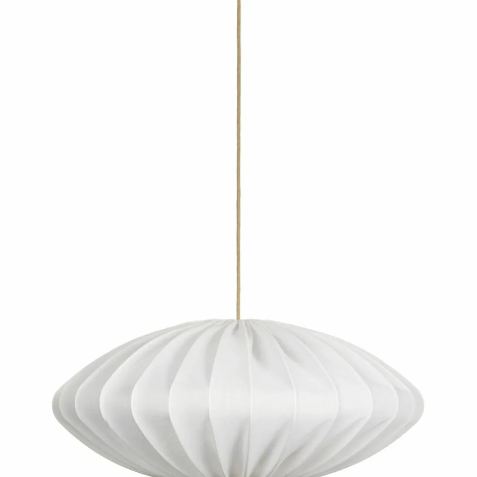 Ellipse taklampa, 80 cm, linne, vit