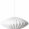 Ellipse taklampa 80 cm, vit