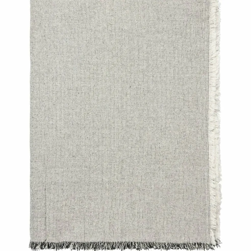 Elouise bordsduk 200x160 cm, svart/offwhite