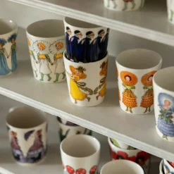 Elsa Beskow mugg 28 cl, Aunt Green