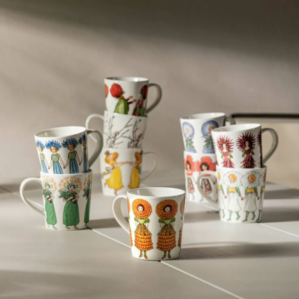 Elsa Beskow mugg med handtag 40 cl, August