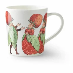 Elsa Beskow, Mugg med öra 40 cl - Familjen Jordgubbe