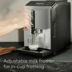 EQ300 Helautomatisk espressomaskin, rostfritt stål