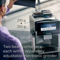 EQ900 Helautomatisk espressomaskin, rostfritt stål