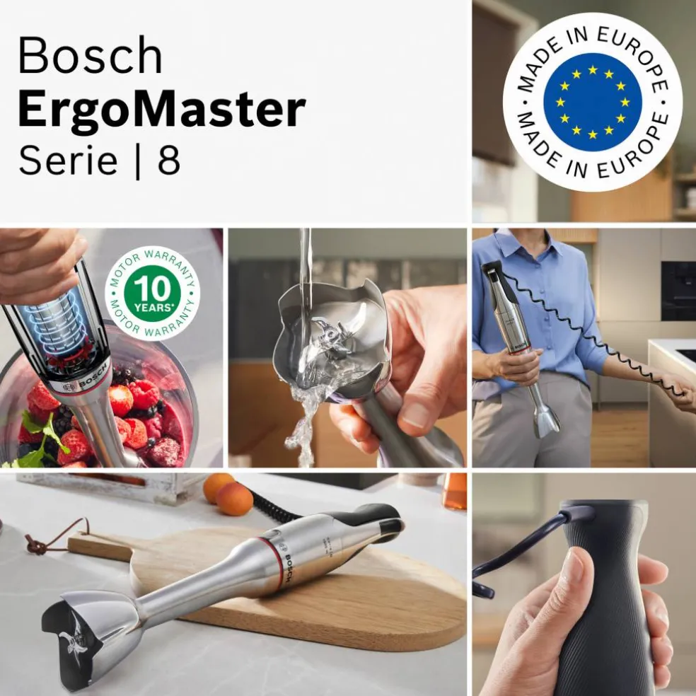 ErgoMaster Series 8 MSM8M914 stavmixer, rostfritt stål