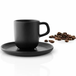 Espressokopp med fat