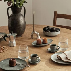Espressokopp med fat