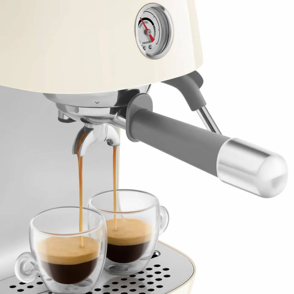 Espressomaskin med Cold Brew, pastellblå