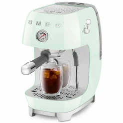 Espressomaskin med Cold Brew, pastellblå