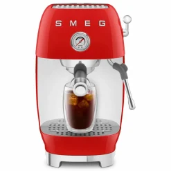 Espressomaskin med Cold Brew, röd